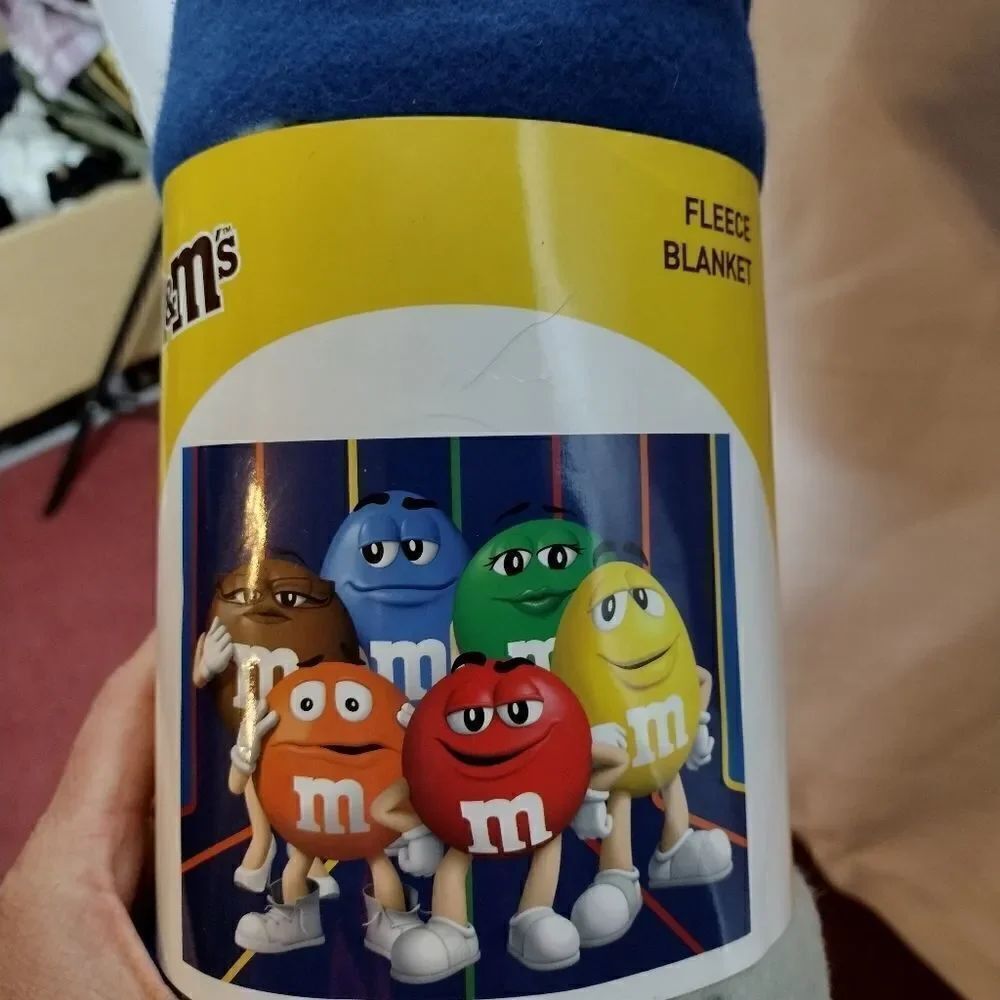 M&M fleece blanket